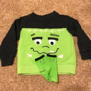 Frankenstein sweater with matching socks